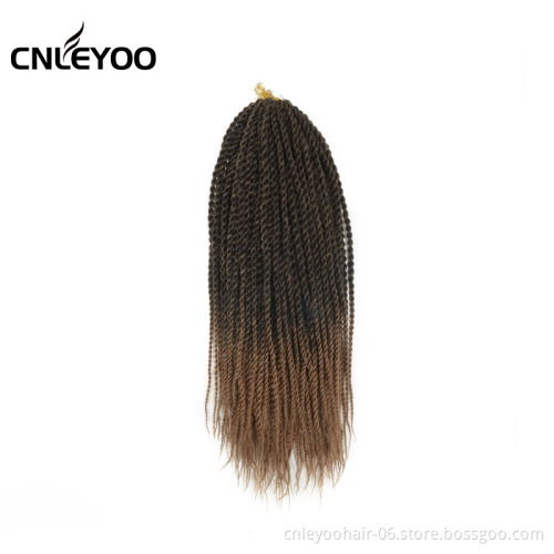 Factory 12Inch 30 Roots Senegalese Twist Crochet Hair For Kids Thin Senegalese Twist Crochet Braidign Hair Extension